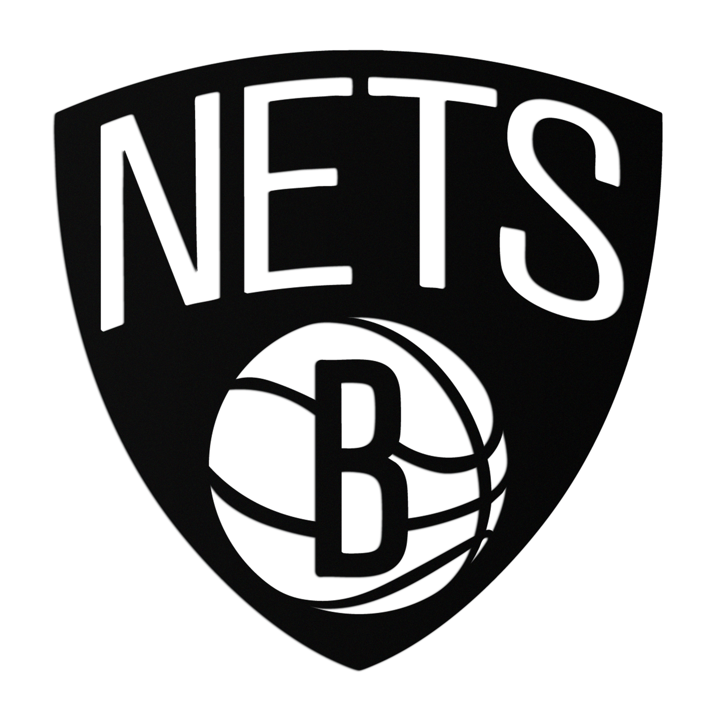 Brooklyn Nets Logo Silhouette Metal Wall Art – Modern Sports-Inspired Decor - KAF669