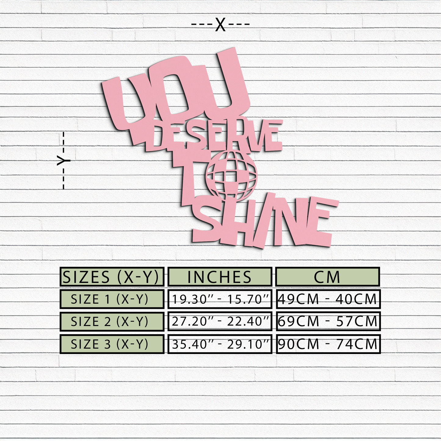 You Deserve to Shine Metal Wall Art – Motivational Disco Ball Design - KAFGP115