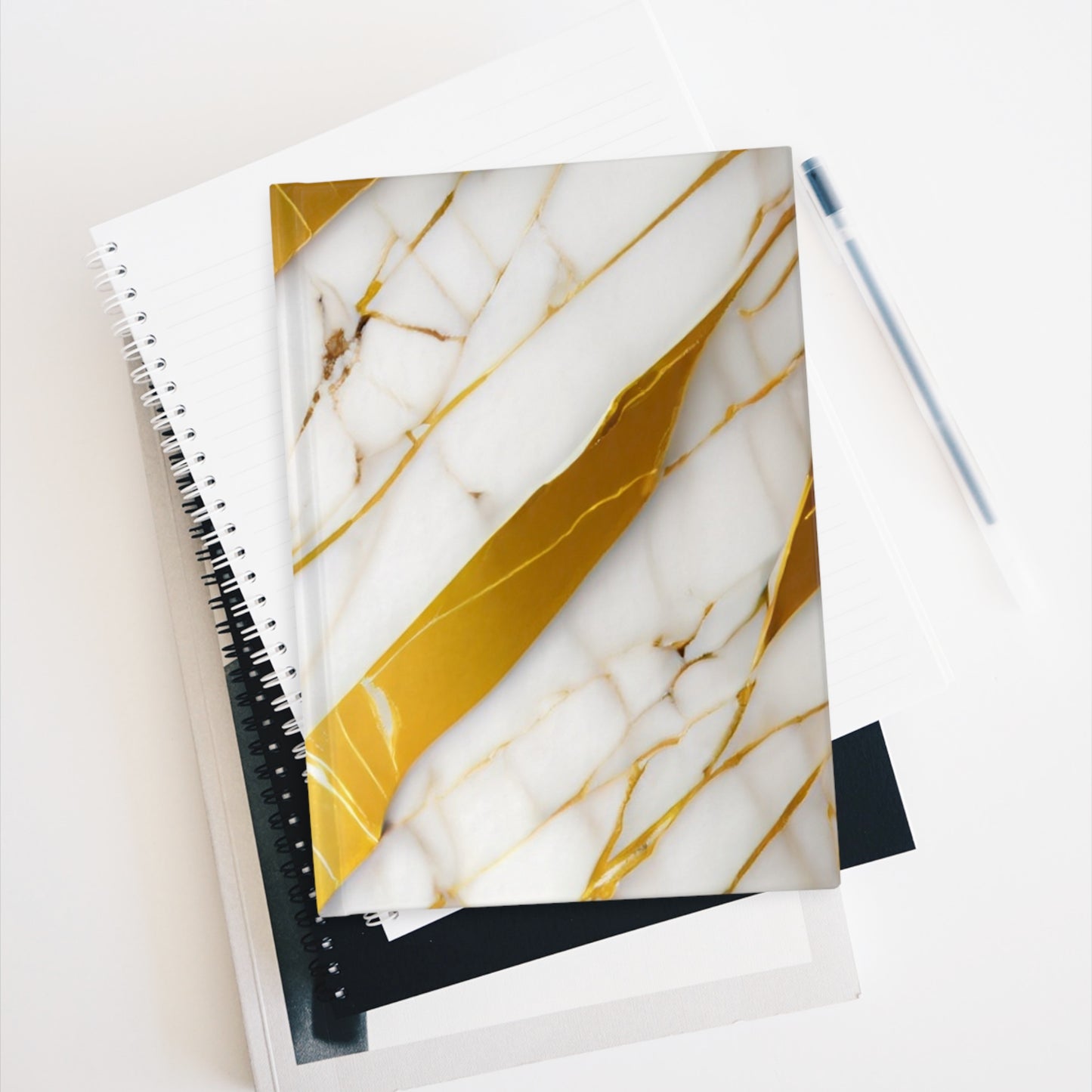 Gold Marble Journal - Blank