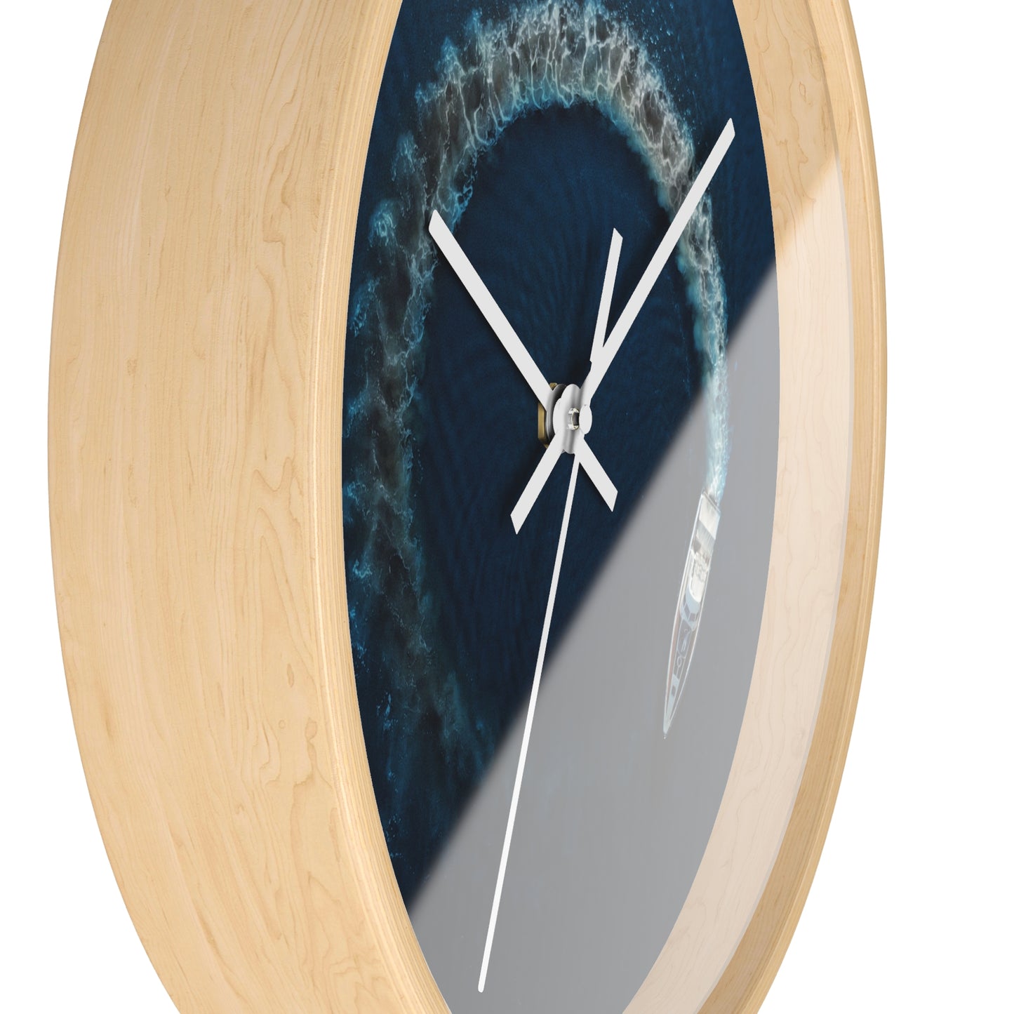 Boat in Circles Wall clock