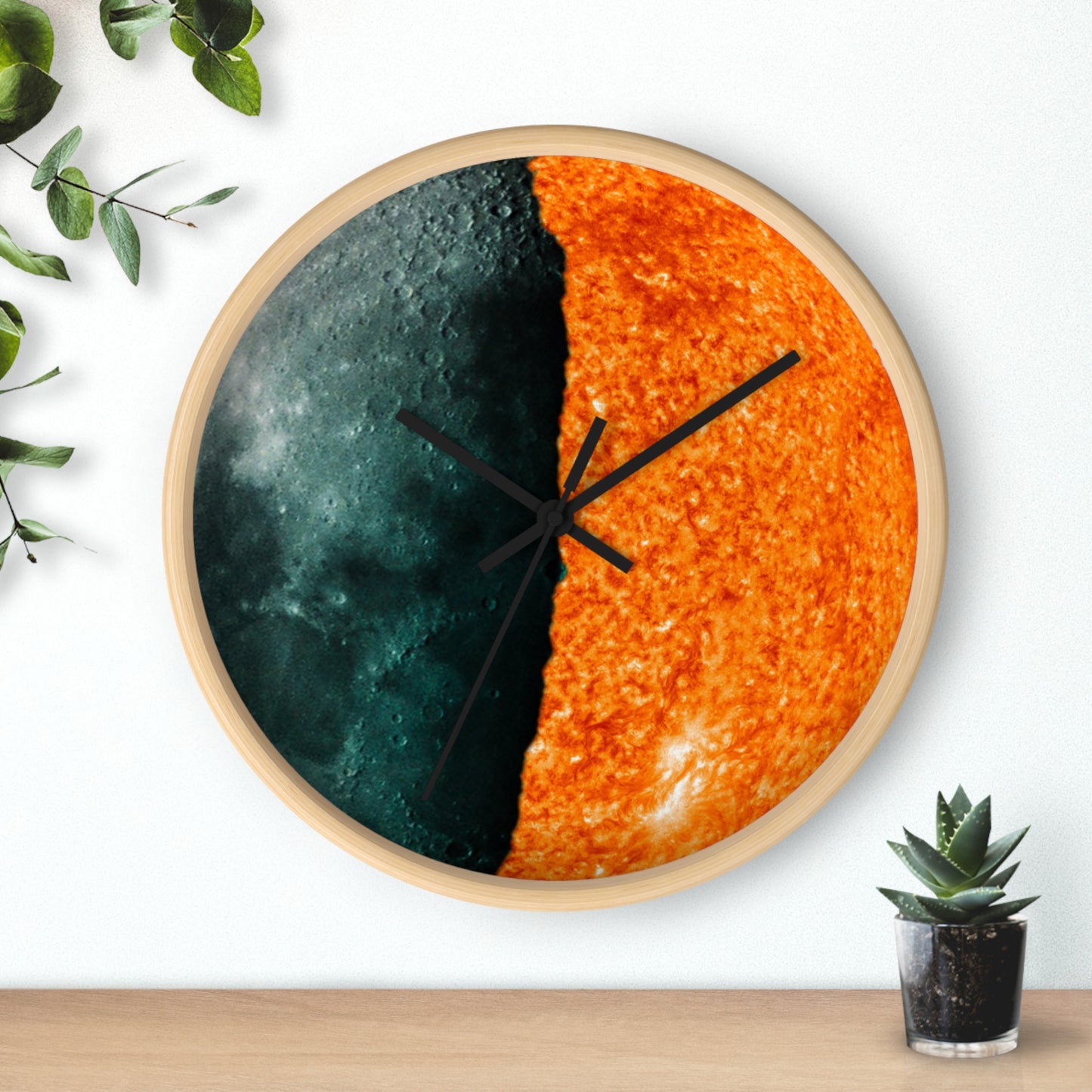 Sun And moon - Wall clock