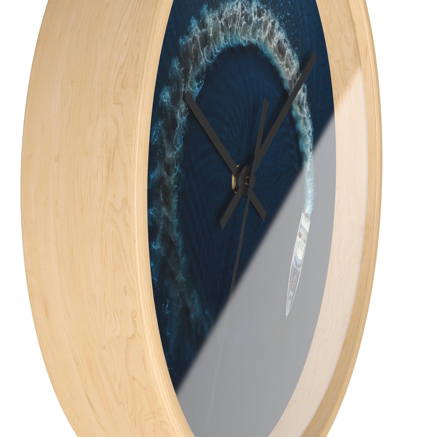 Boat in Circles Wall clock