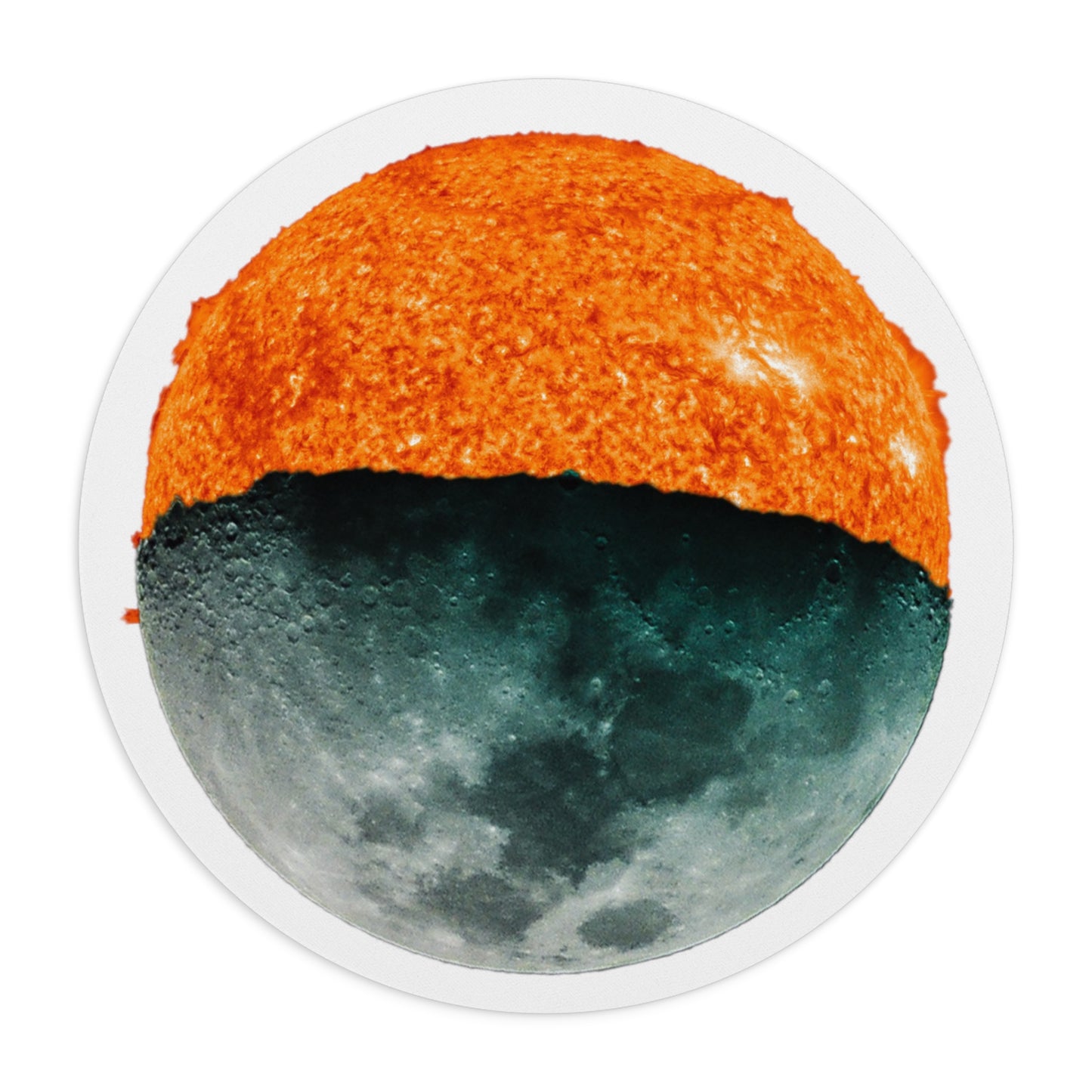 Half Sun Half Moon- Mouse Pad