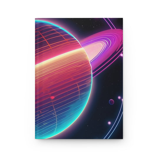 Planetary Solar System Hardcover Journal Matte- Ruled Line