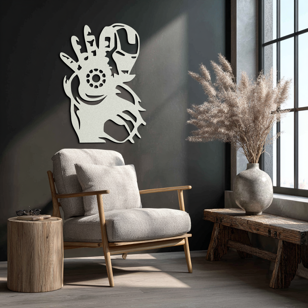 Iron Man Hand Gesture Silhouette Metal Wall Art – Superhero Home Decor- KAF573