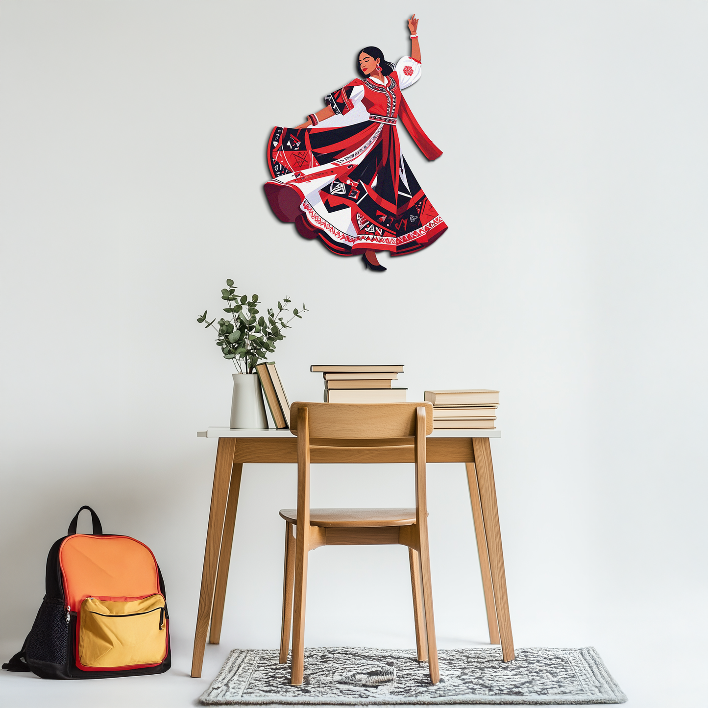 Dancing Woman Metal Wall Art – Bold & Cultural Decor-KAFUVM031