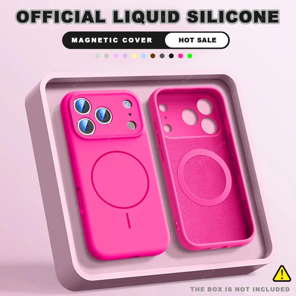Magnetic Silicone Phone Case Delux Pack for iPhone 14 to iPhone 17 series
